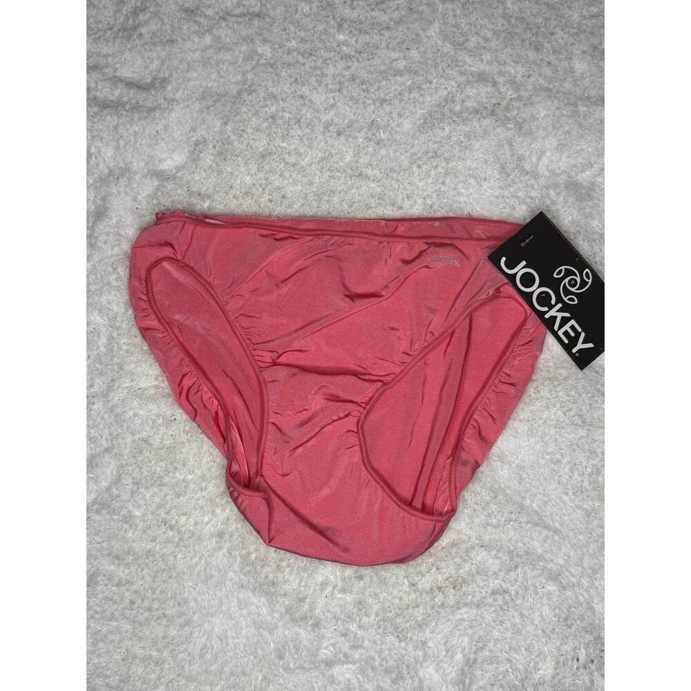 NWT Jockey Seamfree Bikini Panty Pink Silky Stretch Nylon Size S